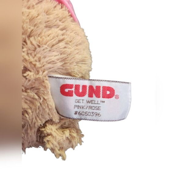 GUND "Get Well" Teddy Bear In Pink/Rose - Picture 2 of 2